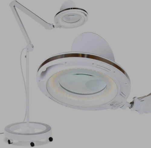 LAMPE LOUPE LED AVEC PIED ROND 5 DIOPTRIES