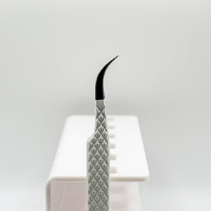 PINCE GP BEAUTY LASHES MULTIFONCTIONNELLE INCURVÉE BLANCHE À POINTE EN FIBRE
