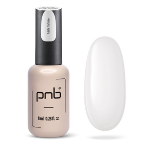 PNB BASE EN FIBRE UV/LED REVITAL, BALNC LAITEUX(MILK WHITE), SANS HEMA 8ML