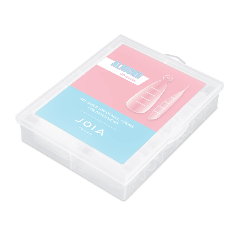 FORMES D'ONGES SUPÉRIEURS RÉUTILISABLE VEGANS JOIA POUR EXTENSIONS AMANDE, 120 pcs.