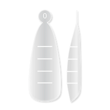Load image into Gallery viewer, FORMES D&#39;ONGES SUPÉRIEURS RÉUTILISABLE VEGANS JOIA POUR EXTENSIONS AMANDE, 120 pcs.