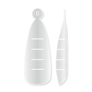 FORMES D'ONGES SUPÉRIEURS RÉUTILISABLE VEGANS JOIA POUR EXTENSIONS AMANDE, 120 pcs.